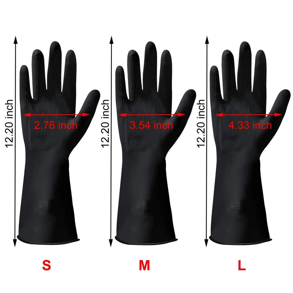 33cm Thicken Rubber Work Non-slip Bouncy Reusable Cleaning Gloves