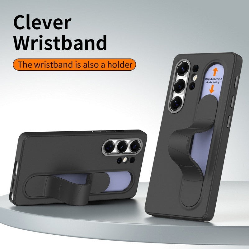 Case For Samsung Galaxy S26 Ultra  Smart Button Wristband Cover