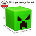 Magnetic Building Blocks Storage Bucket Educational Sensory Toy Block Container