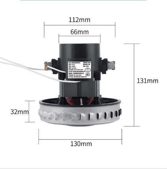 1200W Aluminium Motor Replacement for Wet Dry Vacuum Cleaner Universal Fit
