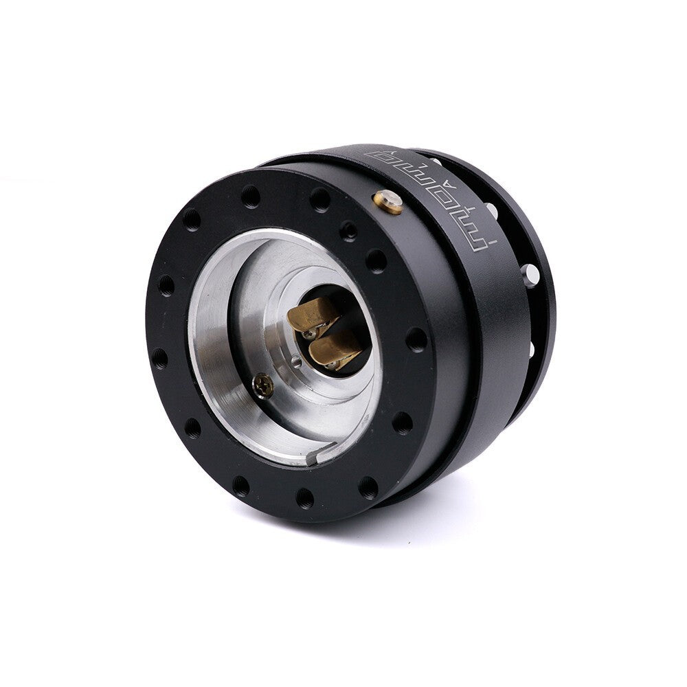 MOMO Black Steering Wheel Quick Release Hub Adapter Snap Boss Kit UK