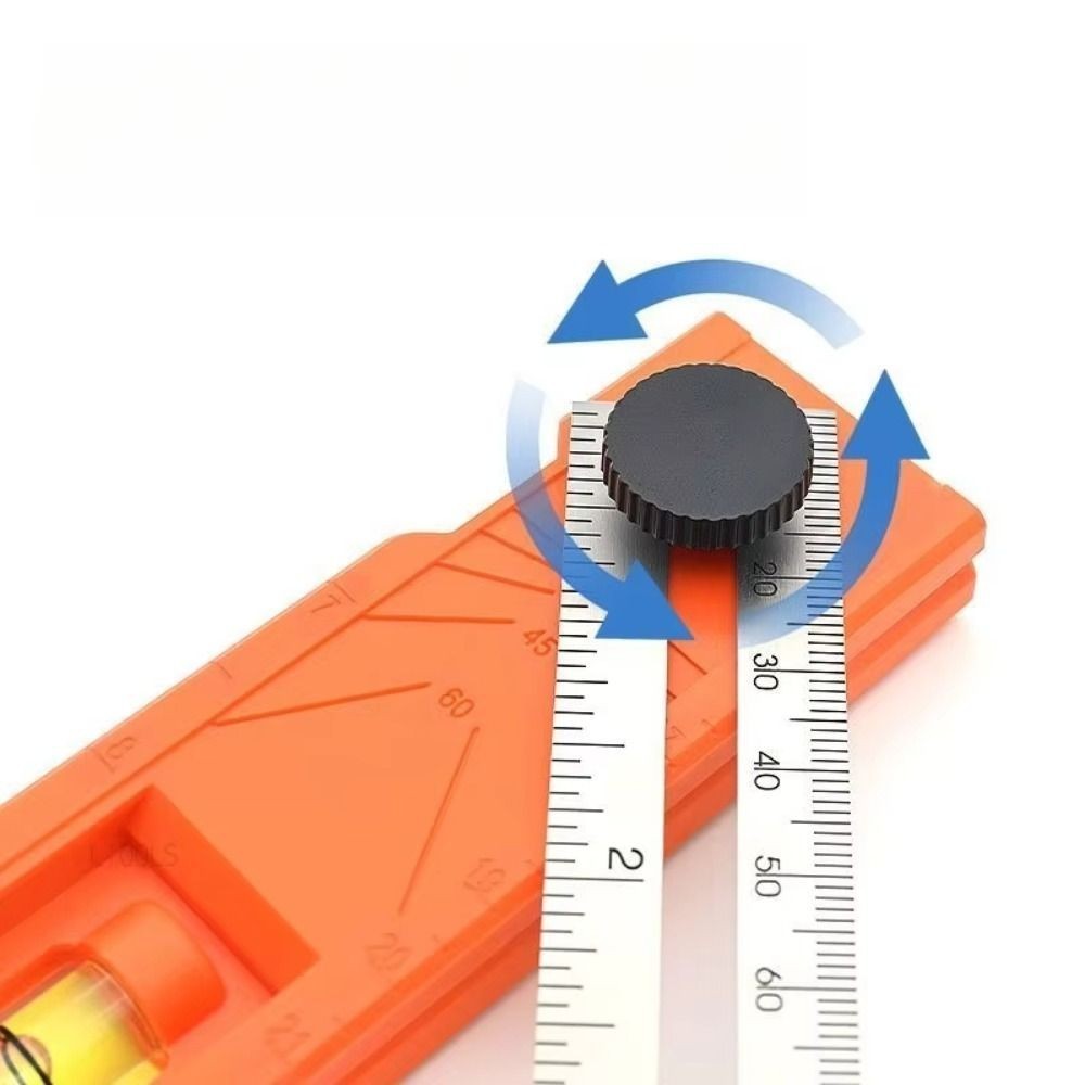 Multi-role Foldable Marking Ruler Adjustable Positioning Ruler  Measuring Tool