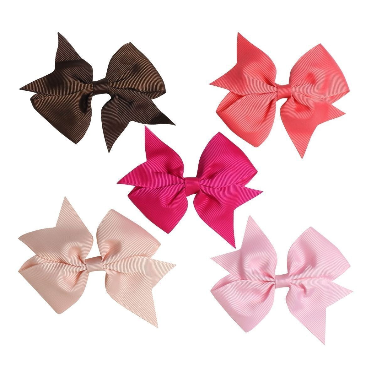 40PCS Baby Girls kids Ribbon Bow Alligator Hair Clip Cute Bows Clips School Pair