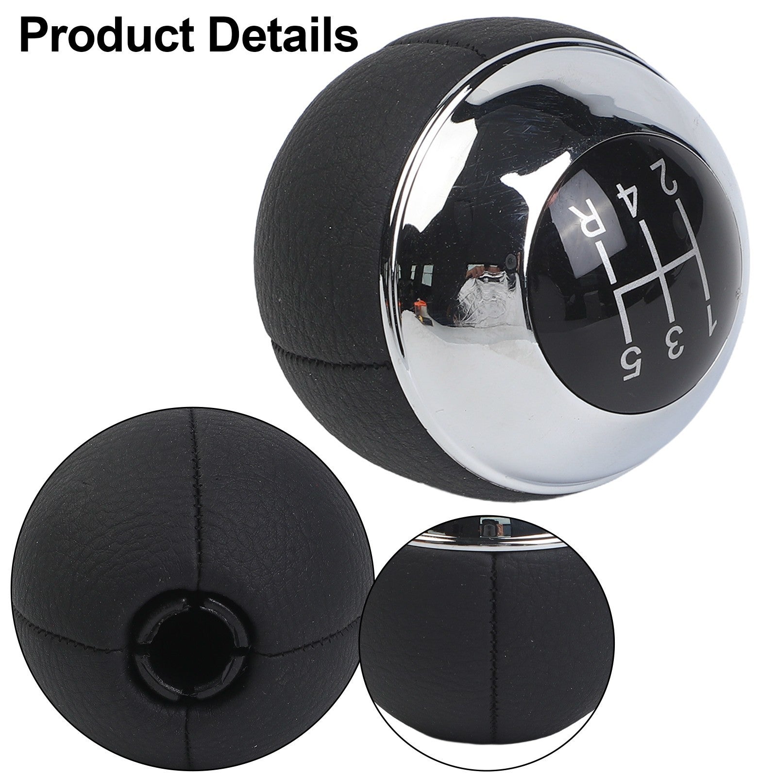 Gear Shift Knob Replacement for MINI For R50 R52 5 Speed ABS Black Silver