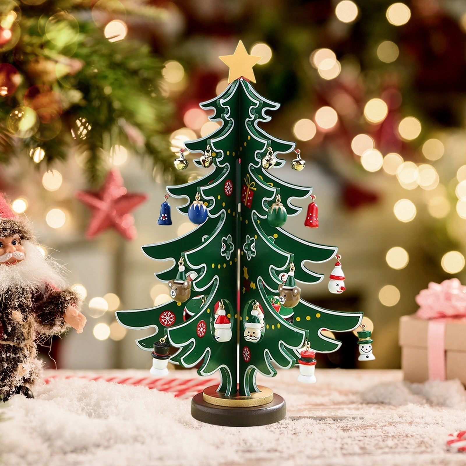 2026 Christmas Advent Calendar 24Days Countdown Advent Calendar Wooden XmasTree