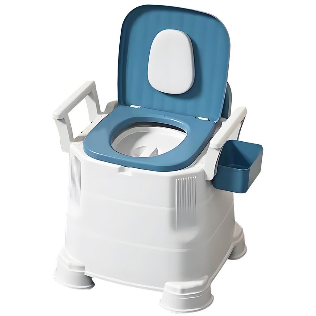 Adult Bedside Commode Toilet with Detachable Armrests Moible Odorless Toilet