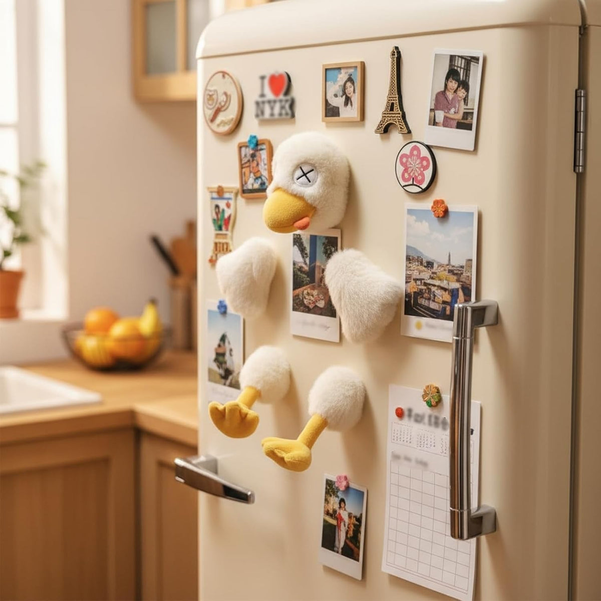 MAGNETIC SPLIT DUCK Plush Toy,Detachable & Poseable Funny Duck Stuffed Animal