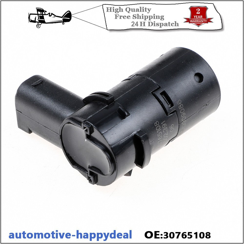 4x PDC Parking Sensor For Volvo C70 S40 S60 S80 V50 V70 XC70 XC90 Black 3-Pin