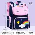 Girls Backpack Unicorn Pink Purple School Bag Large Capacity School Waterproof