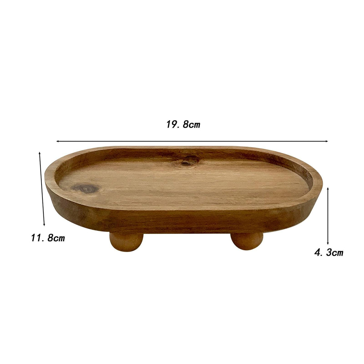 Multifunctional Mini Wooden Riser Display Decorative Tray Wooden Pedestal Stand