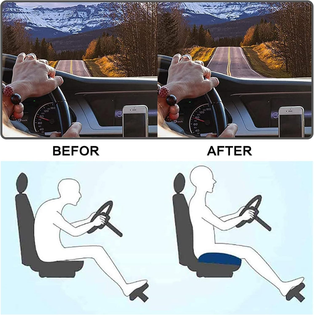 Portable Car Seat Cushion for Driving Soft Seat Cushion Adult Car Booster Seat