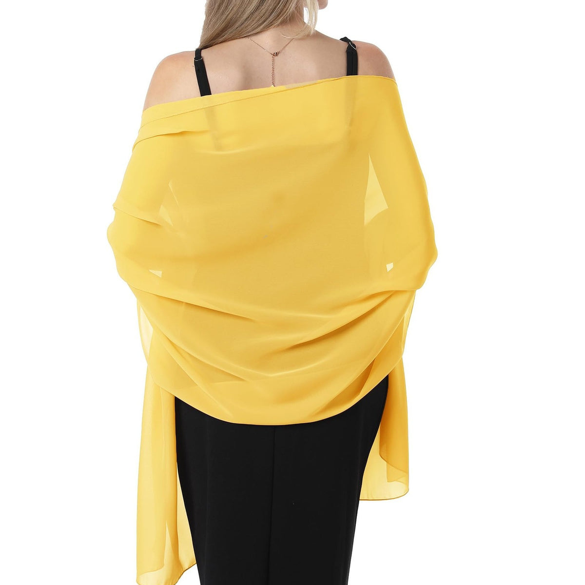 Chiffon Scarf - Lightweight Evening Gown Accessory Wedding Shawl for Women