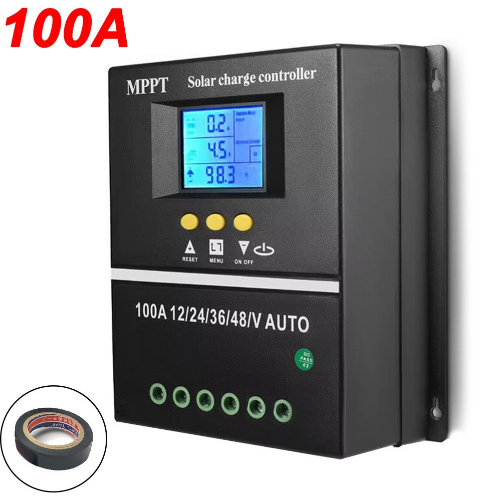 4000W 100A MPPT Solar Charge Controller Battery PV Regulator 12V/24V/36V/48V USB