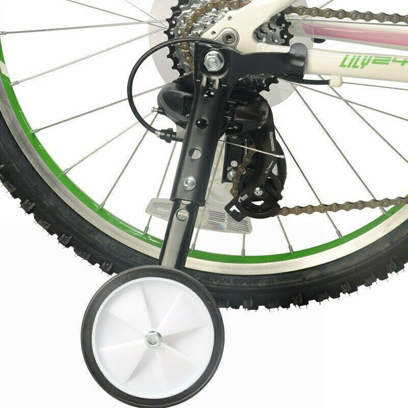 Pair Adult Bike Training Wheels Adjustable 16 to 22" Bicycle Auxiliary Colors UK