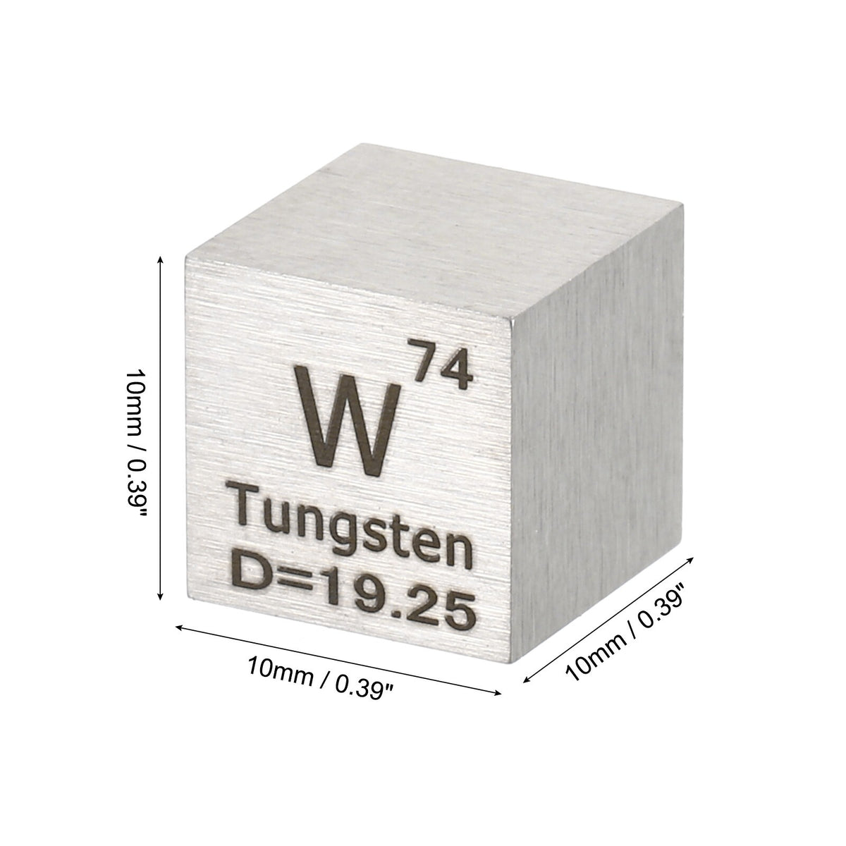 10mm Tungsten Cube, High Density Element Metal Cube