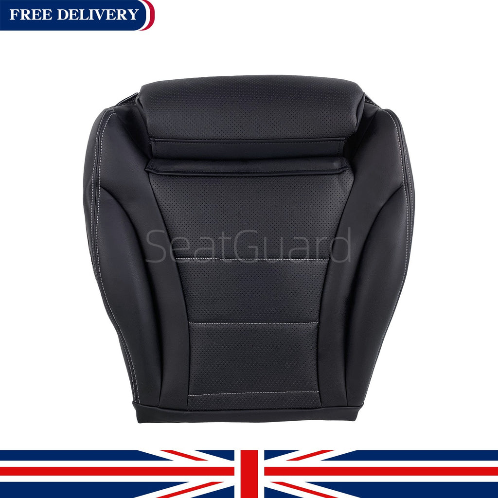 2015-2022 For Mercedes-Benz GLC Driver Bottom Seat Cover X253 C253 LEATHER BLACK