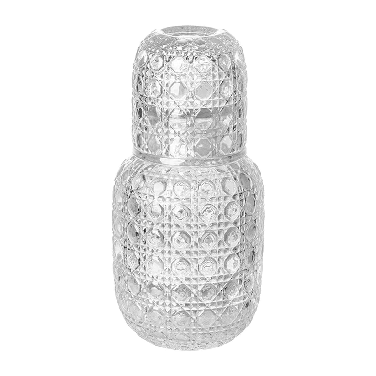 Bedside Water Jug and Glass Set Home Night Glass Water Jug Set Clear