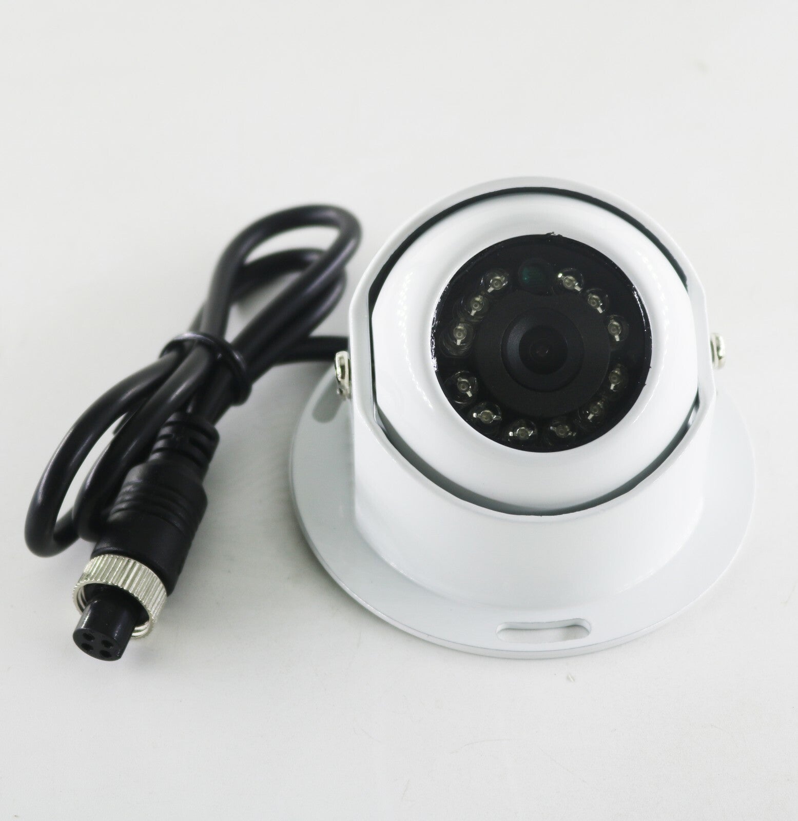 White 4 PIN Heavy Duty Caravan CCD IR Colour Reverse Rear view Camera 12v/24v Rv