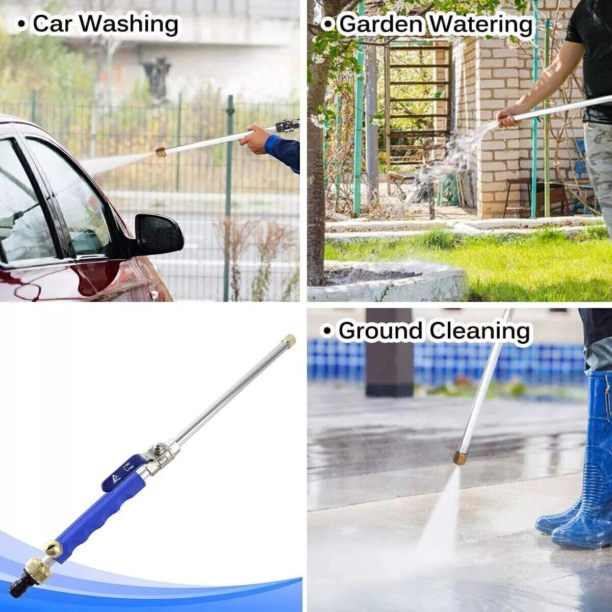 2x High Pressure Water Lance Hose Pipe Jet Nozzle Garden Car Power Washer Spray