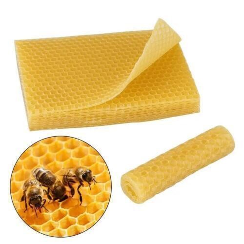 10/30 Pieces Beeswax Sheets Natural Honeycomb Bee Wax Foundation Sheets 13.3*9cm