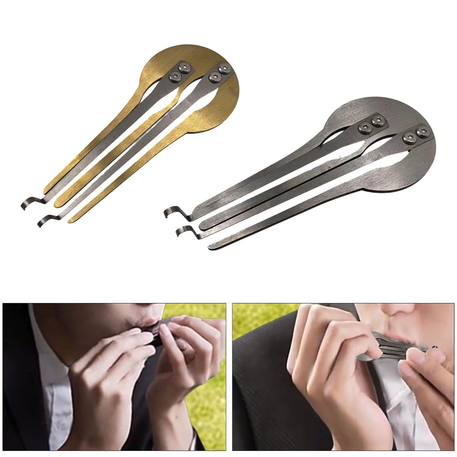 1 piece Portable Jaw Harp Double Tone Metal Ethnic Folk Instrument for Beginners