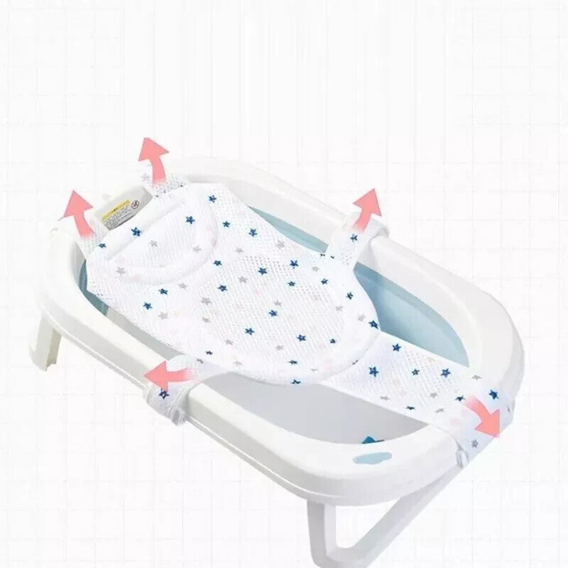 Baby Bath Support Net Soft Headrest Baby Bath Cushion Pad Infant Bathtub