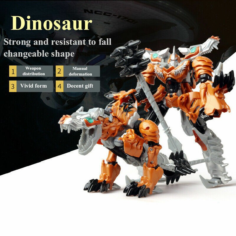 Mechtech Transforming Grimlock Dino Robot Action Figure Boys Children Mecha Toy