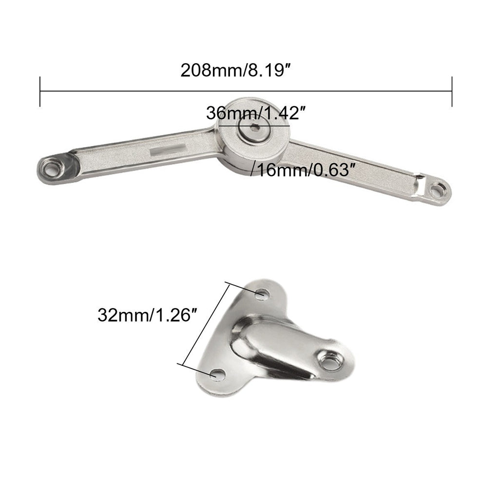 4X Kitchen Cabinet Cupboard Door Lift Up Strut Lid Flap Stay Support Hinge Tool