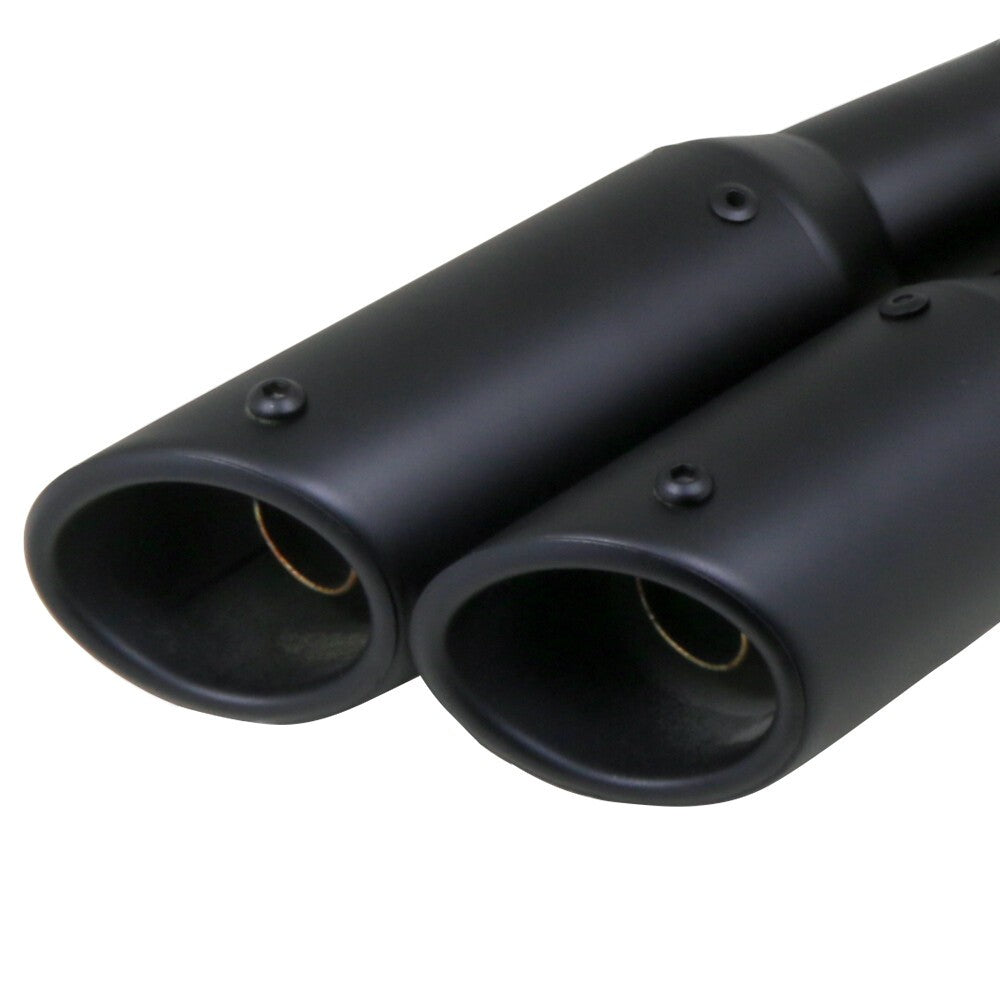38-51mm Dual-Outlet Exhaust Silencer Motorcycle Inlet Exhaust Universal
