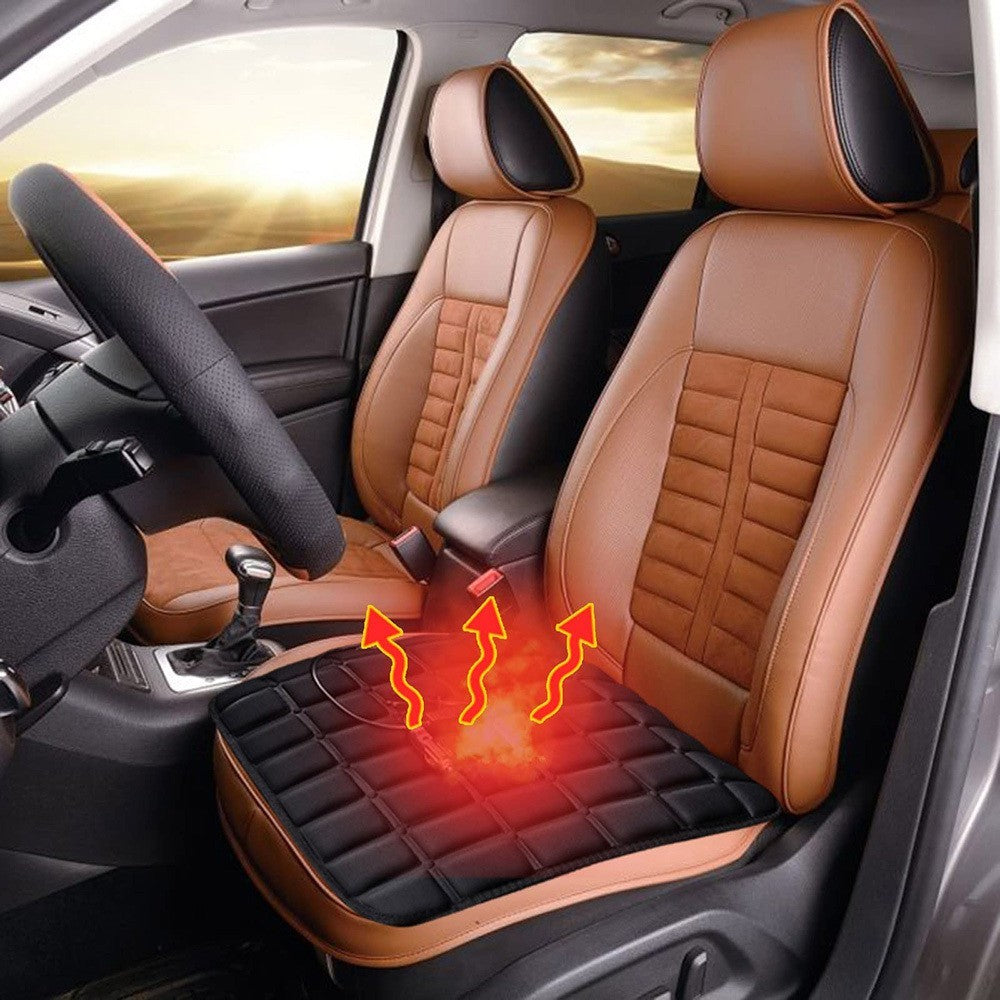 Car Seat Pad Cushion Cover Heating Heater Warm Heated Cold Winter 12V Universal