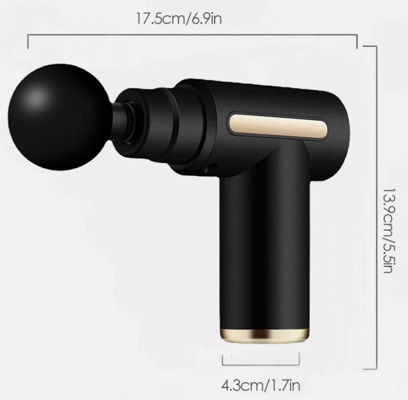 Massage Gun Deep Tissue Muscle Therapy Percussion Message Relax Back Neck 4head