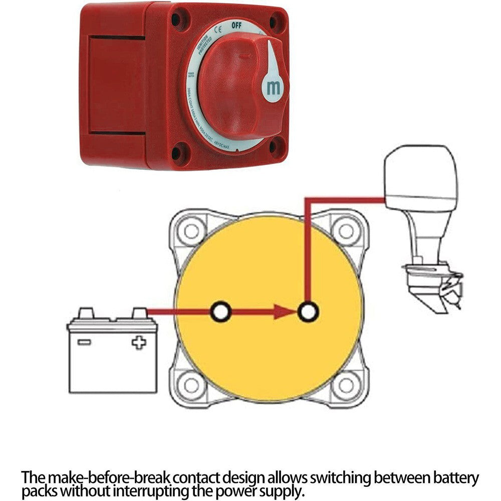 Blue Sea 6006 M-Series ON/OFF Battery Switch Single Circuit On/Off Marine Boat