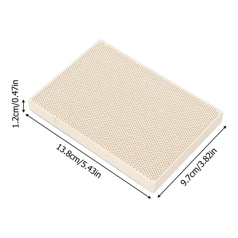 Square Fireproof Ceramic Soldering Board Honeycomb Ceramic Board Jewelry Making