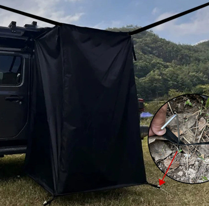 Vehicle Side Shower Tent Camping Awning Shower Room Professional Accessory