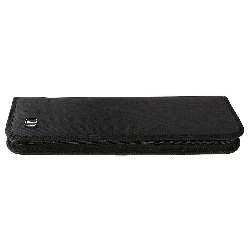 Nylon Travel Tie Storage Case Tie Holder Organizer for Men Black Portable UK
