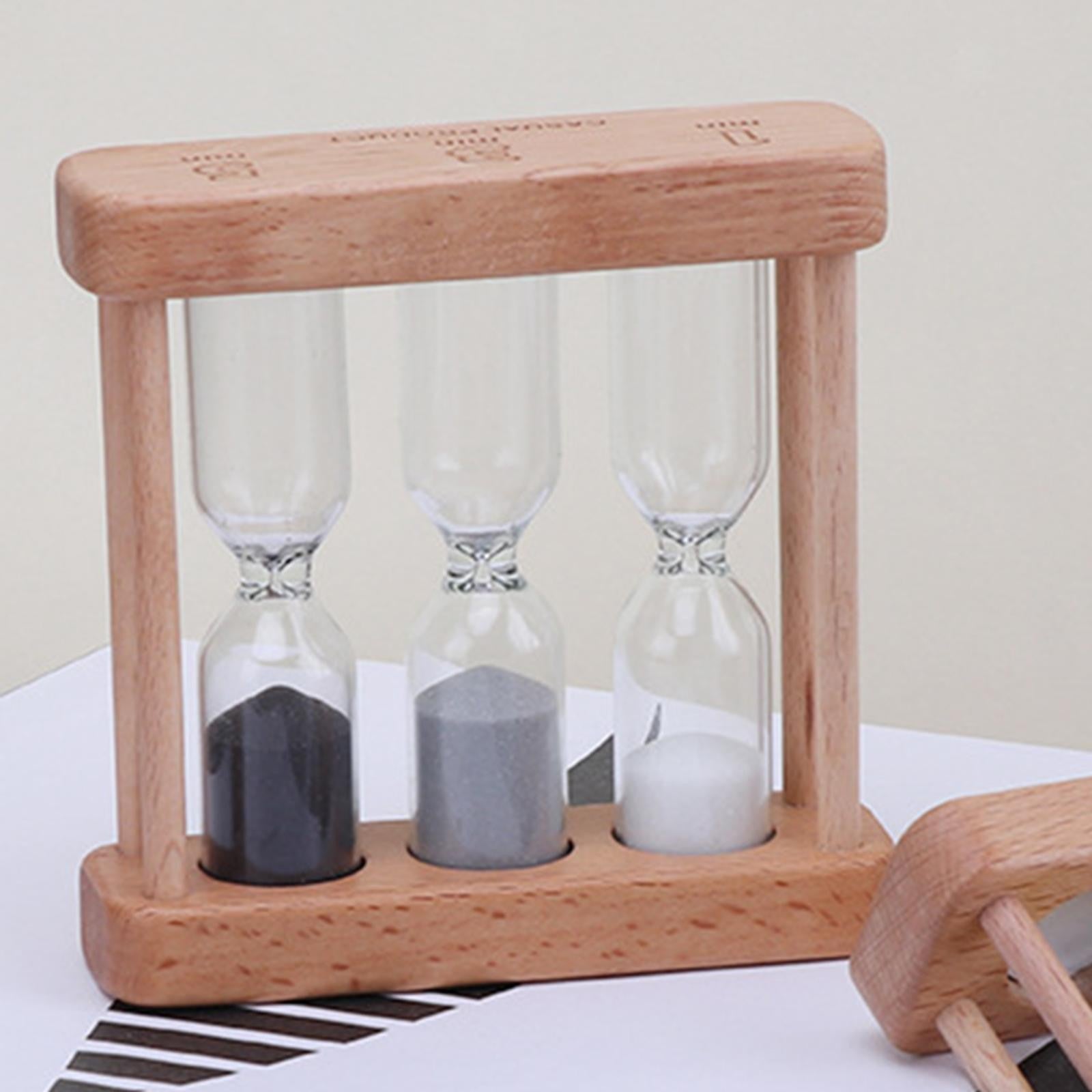 Wooden Sand Timer 1/3/5 Minutes Mini Sand Timer Visual Sand Clock Timer