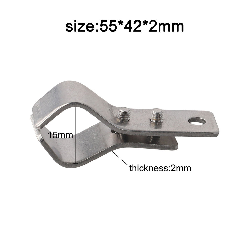 SS304 Stainless Steel Adjustable Clamps for Sunshade Net Installation 10pcs Set