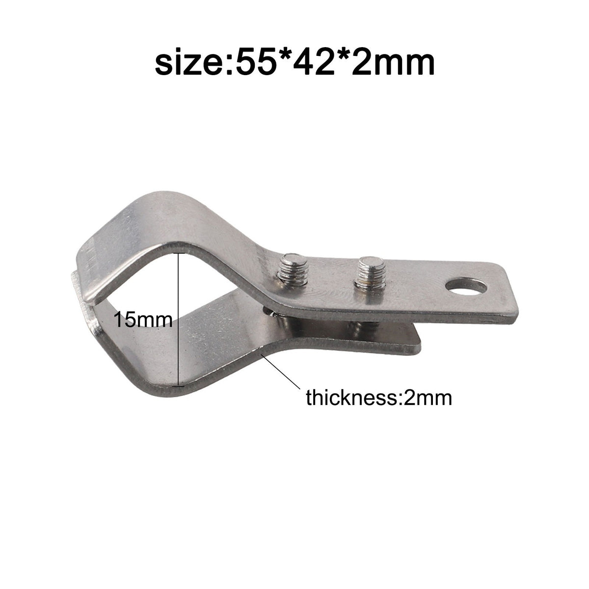 SS304 Stainless Steel Adjustable Clamps for Sunshade Net Installation 10pcs Set