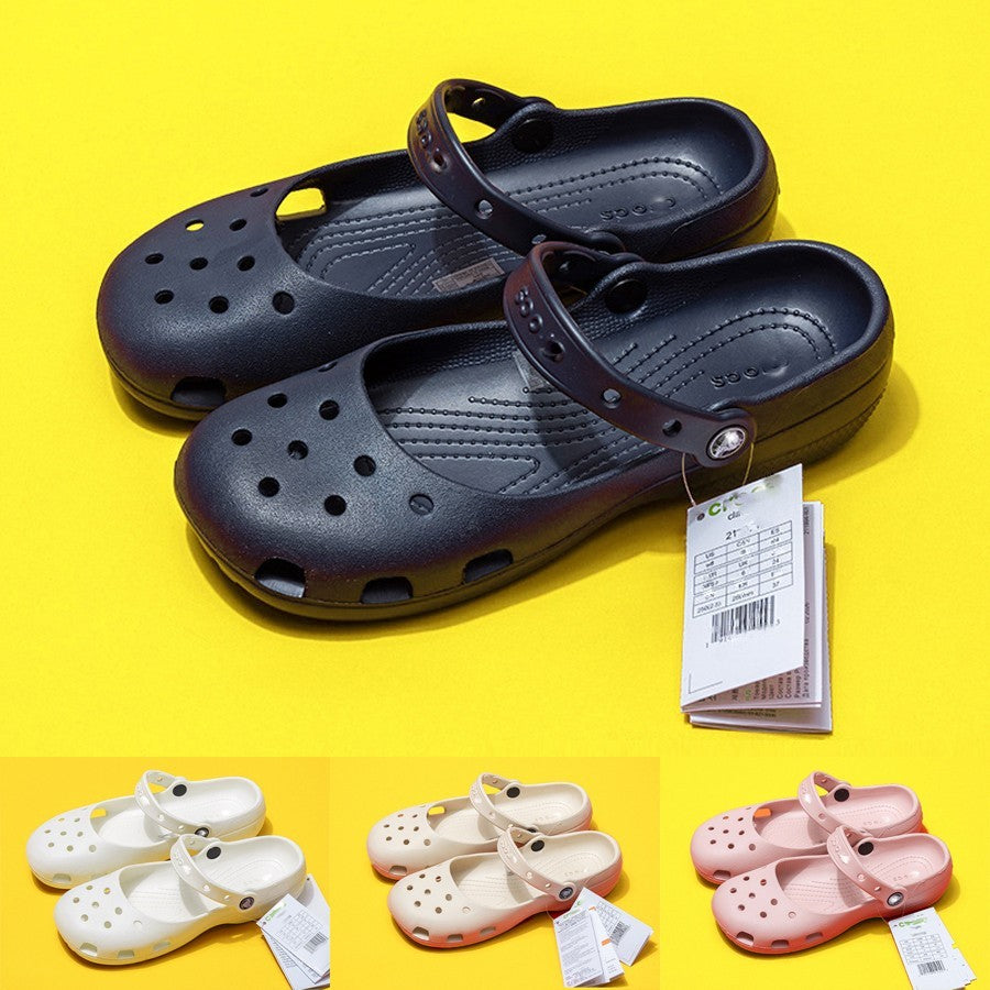 UK Ladies Ballet CrocsSandal Clogs Lightweight Beach Slip Slipper Holiday Size