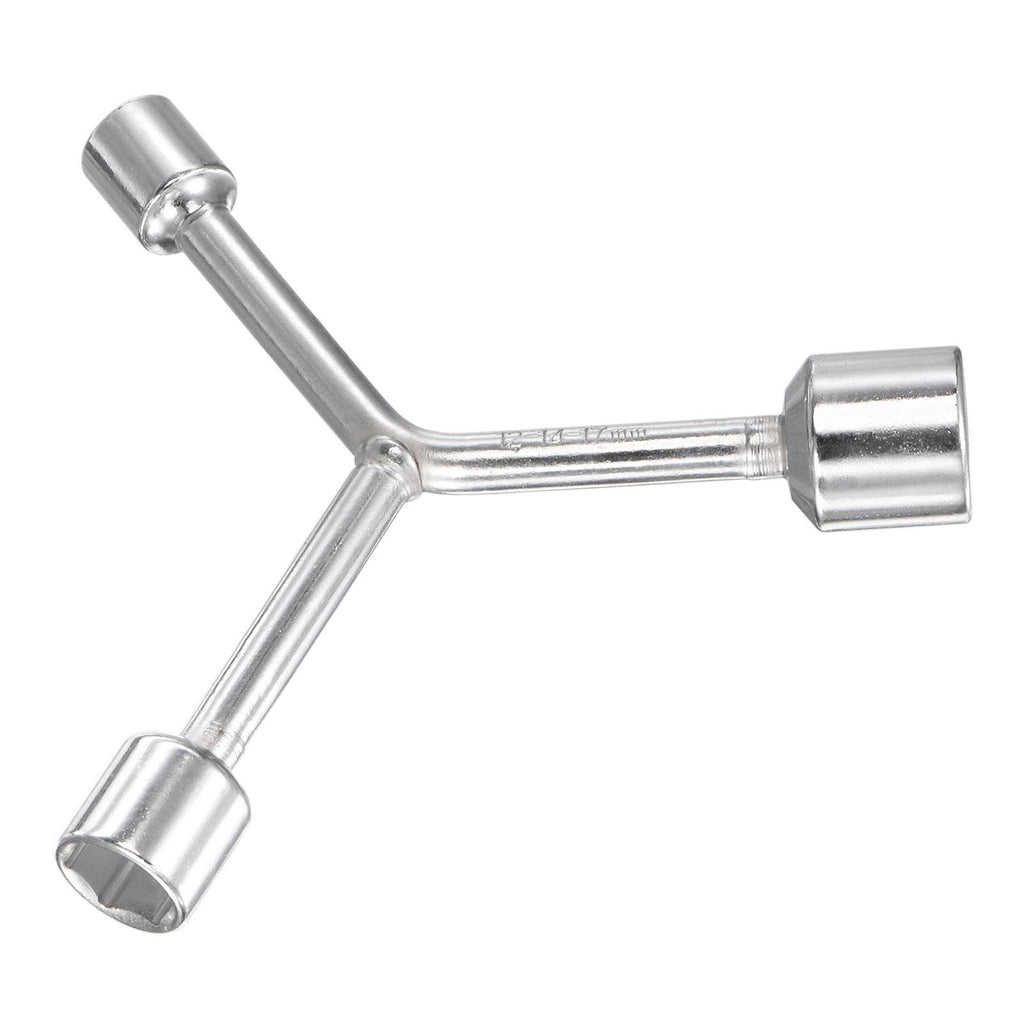 Y Type 3 Way Hex Socket Wrench, 12mm 14mm 17mm Repair Spanner Tool, 3-inch