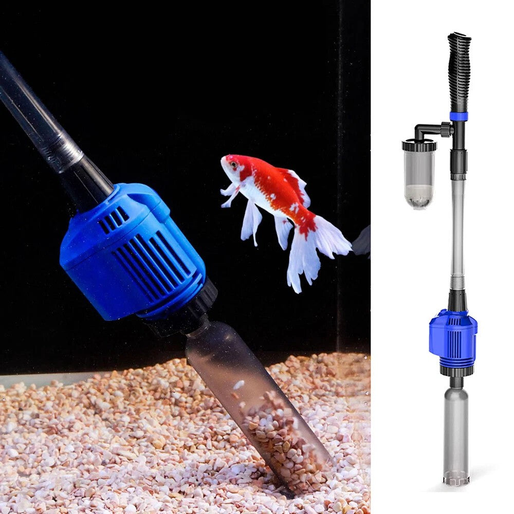 Aquarium Gravel Battery Fish Tank Vacuum Siphon Syphon Cleaner Filter Pump