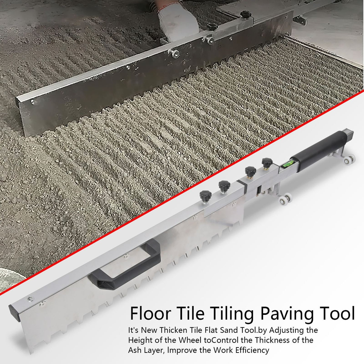 1.25M Tile Flat Sand Leveling Tiling Paving Tool Lever System Tool Collapsible