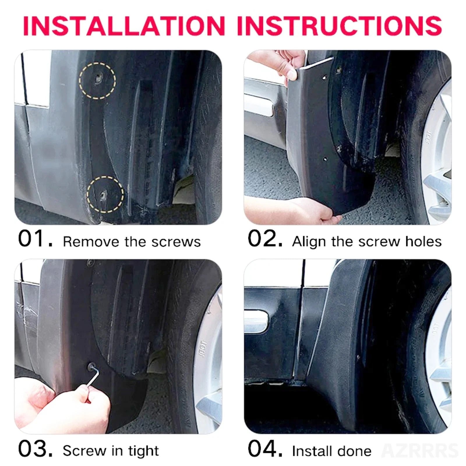 4pcs For MG ZS MK2 Pro 2025 2026 Mud Flaps Splash Guards Mudguards FRONT REAR