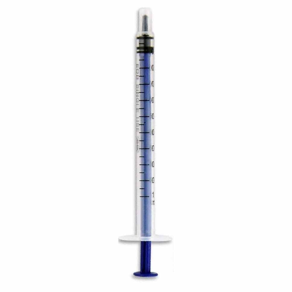 100X 1ml Syringe with Luer Slip Tip (No Needle), Pet Medicine Liquid