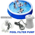Swimming Pool Electric Filter Pump Paddling Pool Water Flowclear 300gal/H 220V