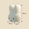 40cm&Beige White HUGE Miffy Mascot Rabbit Face Sleeping Cushion Hug Bed Pillow