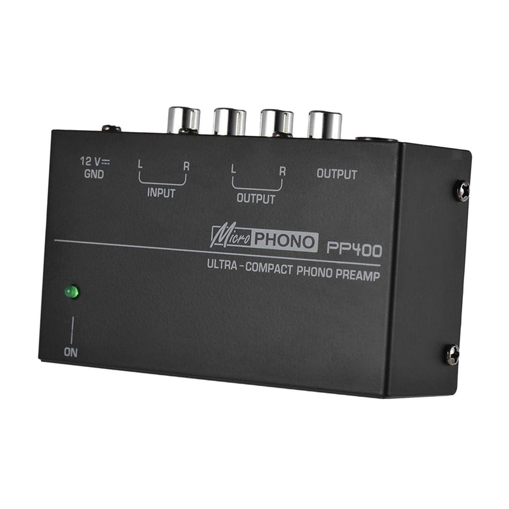 PP400 M/M Phono Preamplifier Turntable Preamp Stereo RCA Input & Output 12V/1A