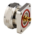 7/16 DIN Plug Male Connector Straight 4 Hole Flange  Solder Cup RF Connector