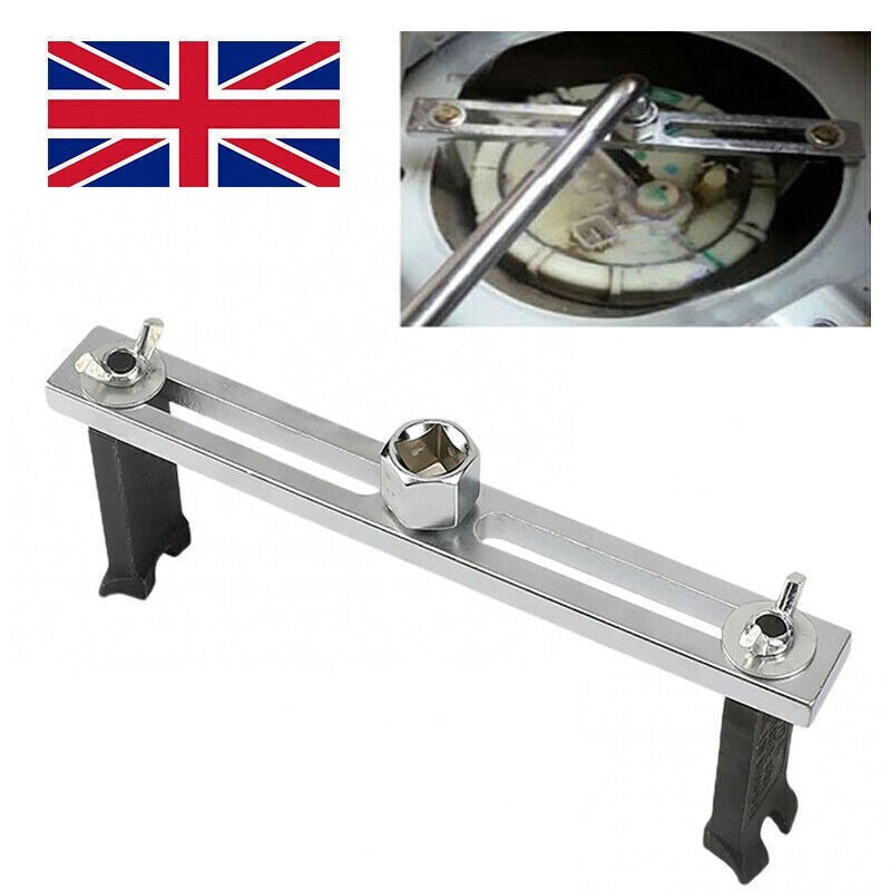UK Fuel Tank Lid Sender Unit Removal Assembly Tool Fuel Pump Wrench 3/8" to 1/2"