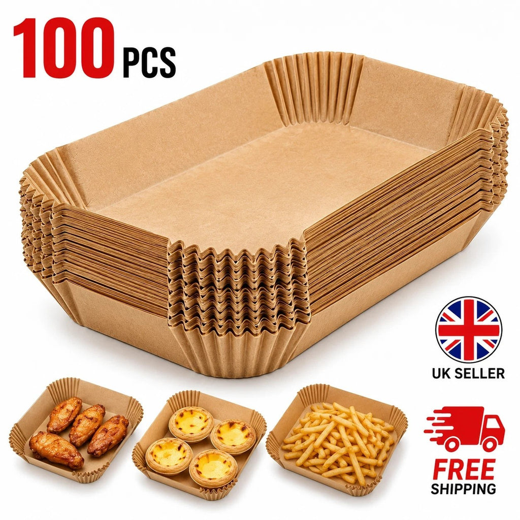 100pack Air Fryer Paper Liners Disposable Non Stick Baking Parchment for Ninja